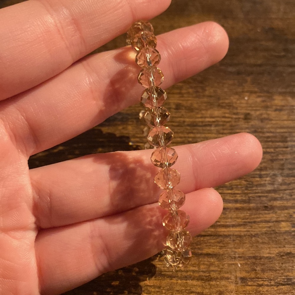 Handmade Swarovski beaded bracelet